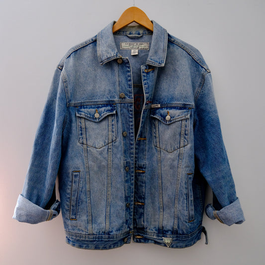 VESTE OVERSIZED EN JEAN MARQUE GUESS - S